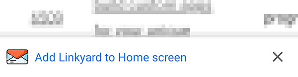 Add to home screen prompt for progressive web apps